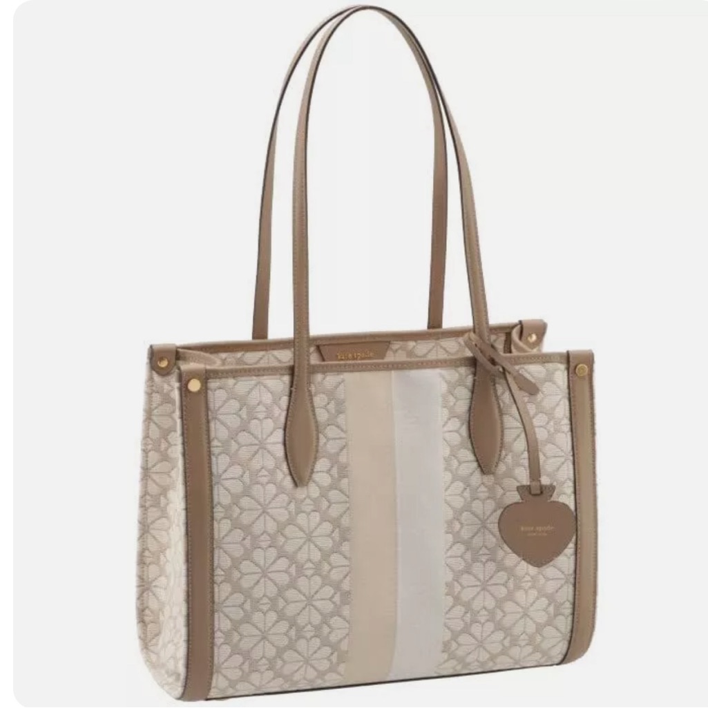 Kate Spade Market Medium Tote Bag Stripe Natural